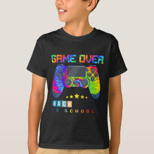 Game Over Byck To School Fun Kids First Day School T-Shirt
