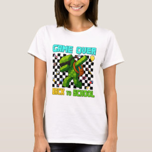 Game Over Ck To School Gamer Funny Kids First Day  T-Shirt