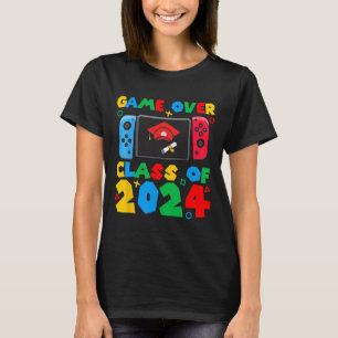 Game Over Cl Of Video Gamer Students Funny Graduat T-Shirt