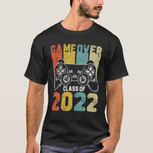 Game Over Class Of 2022 Video Games Vintage Gradua T-Shirt