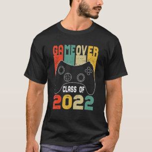 Game Over Class Of 2022 Vintage Graduation Gamer T-Shirt