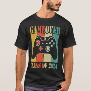 Game Over Class of 2024 Retro Video Games Graduati T-Shirt