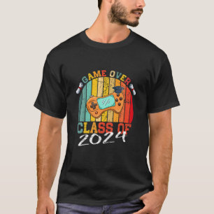 Game Over Class Of 2024 Video Games Funny Graduati T-Shirt
