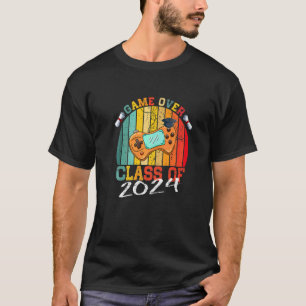 Game Over Class Of 2024 Video Games Graduation Ga T-Shirt