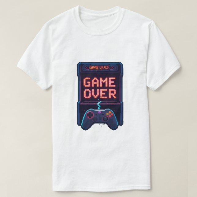Game Over Controller Design T-Shirt (Design Front)
