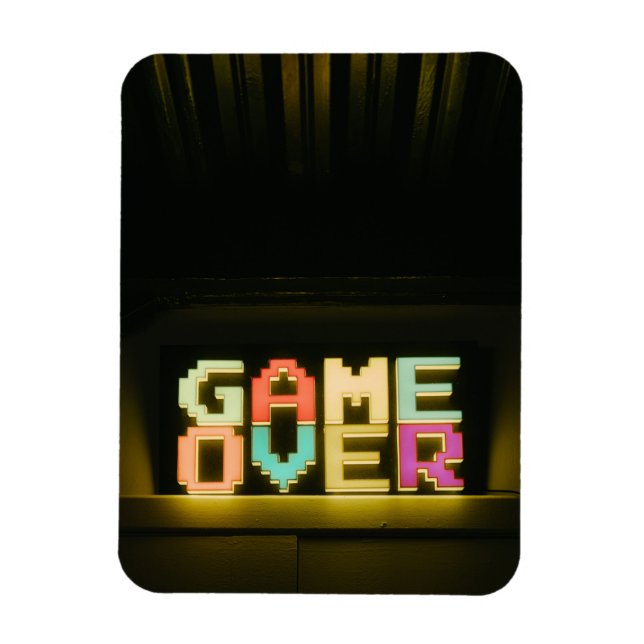 Game Over Cute Simple Pixel Art Pixel Arts Easy De Magnet (Vertical)