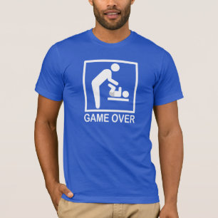 Game Over Dad Funny Pictogram T-Shirt