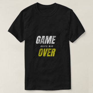 Game Over Death War Grunge Design T-Shirt