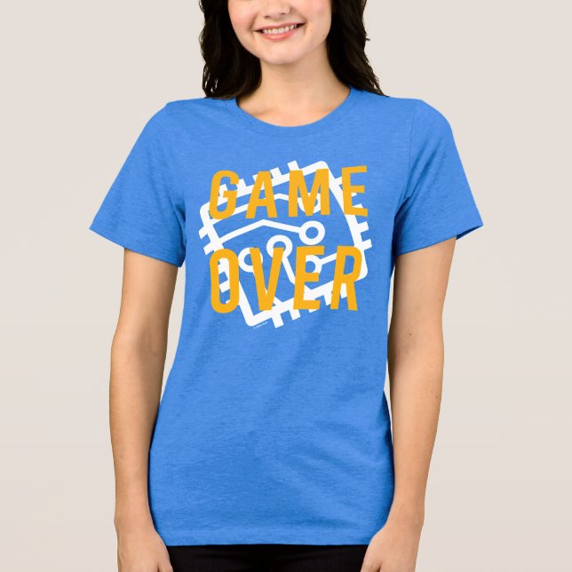 Game Over Digital Circuit Tri-Blend Shirt (Front)