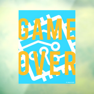 Game Over Digital Circuit Window Cling