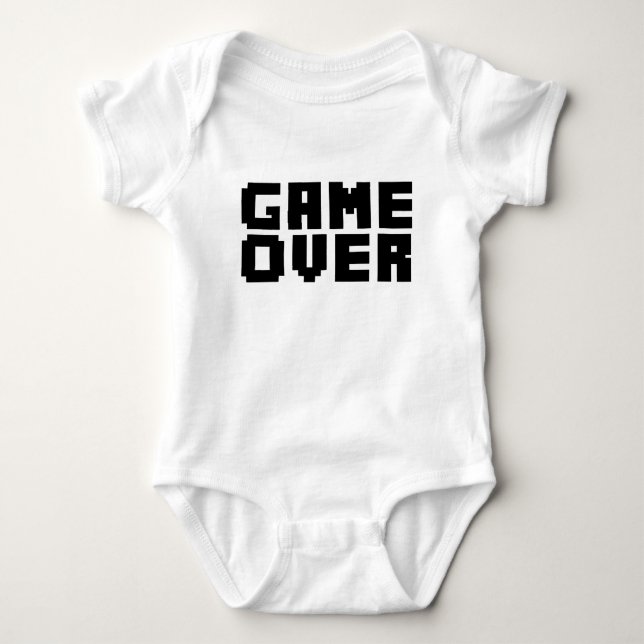 Game Over funny baby shirt (Front)