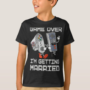 Game over getting married gamer bachelor party T-Shirt