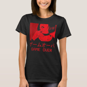 Game Over  Girl Goth Soft Grunge Aesthetic Harajuk T-Shirt