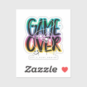 Game over graffiti joystick gamer