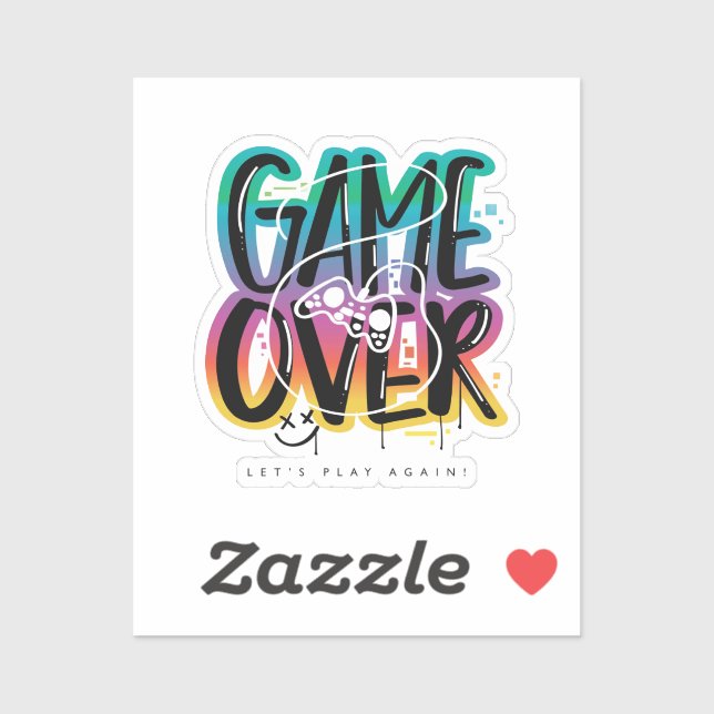 Game over graffiti joystick gamer (Sheet)