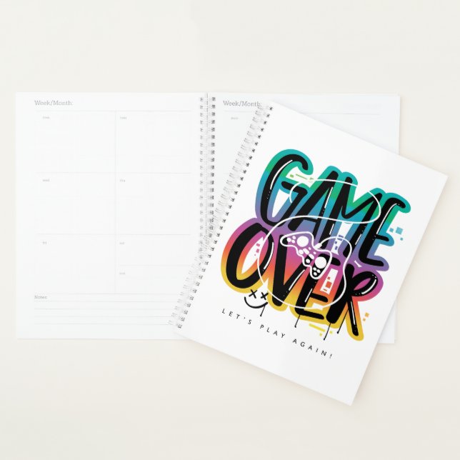 Game over graffiti joystick gamer planner (Display)