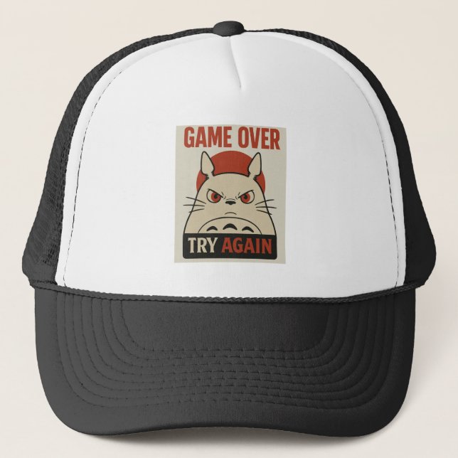 Game Over Hat – No Second Chances | Bold Gamer  (Front)