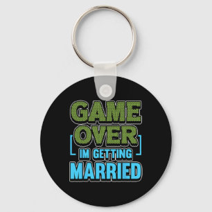 Game Over Im Getting Married Groom Keychain