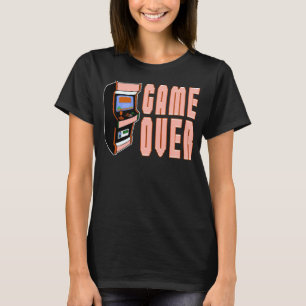 Game over insert coin for retro gamers and video p T-Shirt