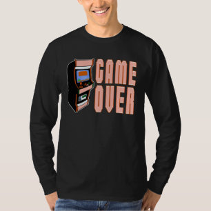 Game over insert coin for retro gamers and video p T-Shirt