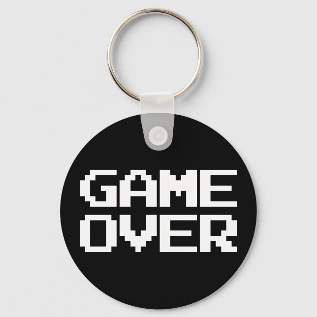 Game Over Keychain (Front)