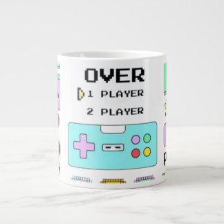 Game over large coffee mug