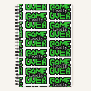Game Over, Level Up: Retro Pixel Sandbox Adventure Notebook