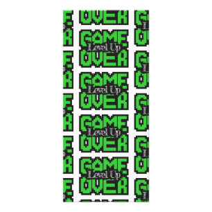 Game Over, Level Up: Retro Pixel Sandbox Adventure Rack Card