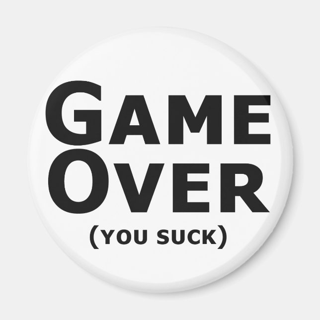 Game Over Magnet (Front)