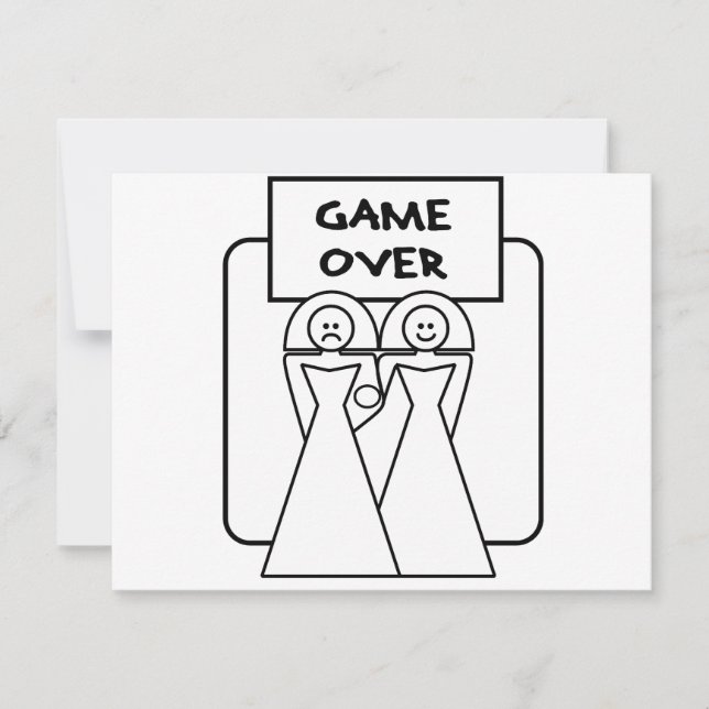"Game Over" Marriage (Homosexual) (Front)