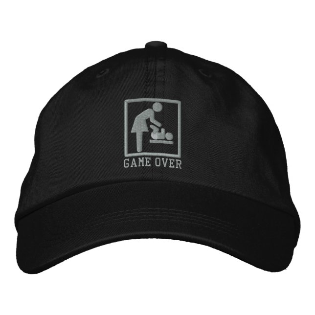 Game Over Mom Embroidered Hat (Front)
