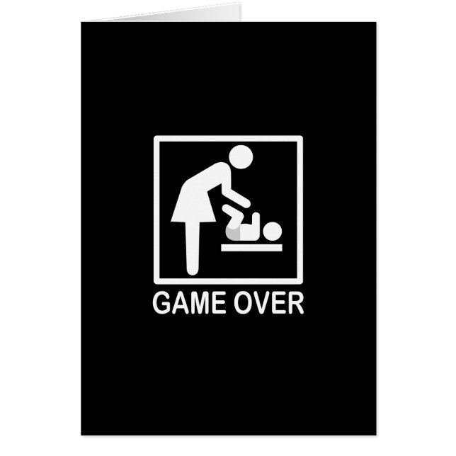 Game Over Mom Humourous Signage (Front)