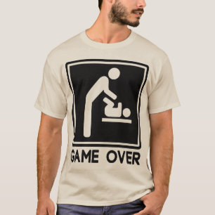 Game Over New Baby for Parent Dad T-Shirt