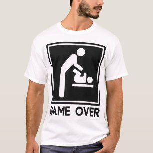 Game Over New Baby for Parent Dad T-Shirt