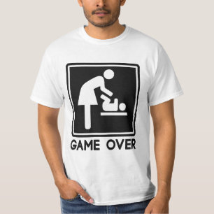 Game Over New Baby for Parent Mom T-Shirt
