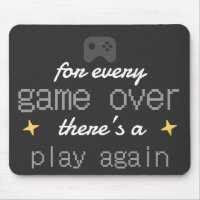 Game Over Play Again Gamer Quote