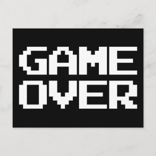 Game Over Postcard