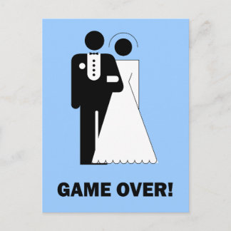 Game over postcard