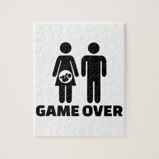 Game over pregnant baby jigsaw puzzle