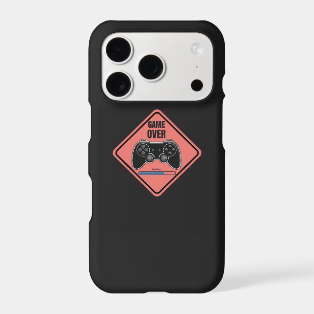 Game Over Red  iPhone Case (Back)