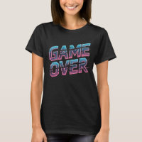 Game Over – Retro Pixel Art Arcade T-Shirt
