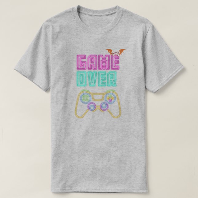 "Game Over" Retro Video Game T-Shirt (Design Front)