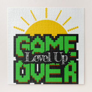 Game Over, Revive retro games with, level up Jigsaw Puzzle