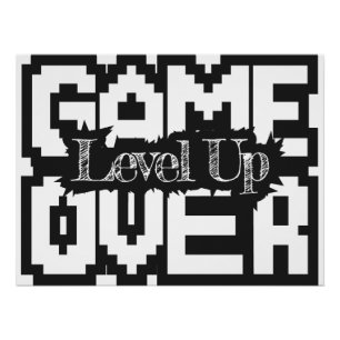 Game Over, Revive Vintage Classics and Level Up Poster
