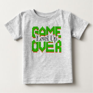 Game Over, Revive Vintage Games and Level Up Baby T-Shirt