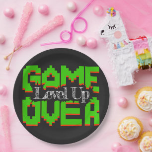 Game Over, Revive Vintage Games and Level Up Paper Plate