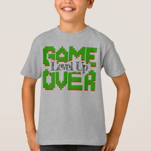 Game Over, Revive Vintage Games and Level Up T-Shirt