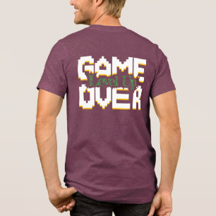 Game Over, Revive Vintage Games and Level Up Tri-Blend Shirt