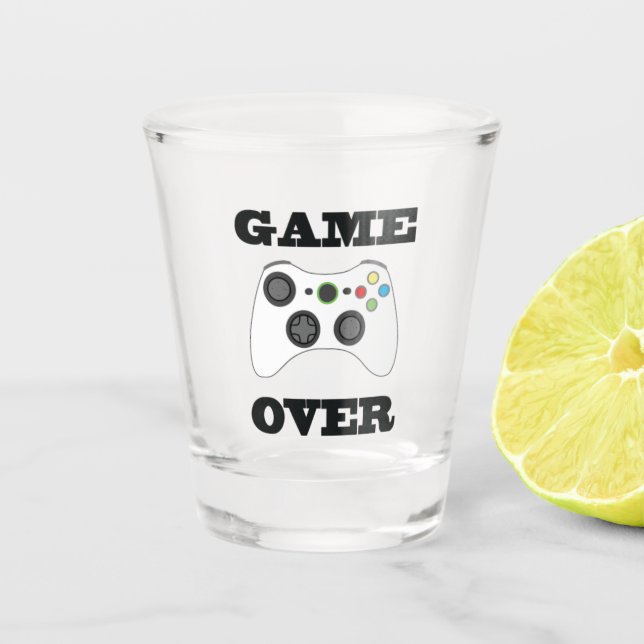 Game Over Shot glass (Front)