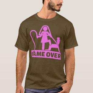 Game Over Stag Party FunnyBride Groom 801  T-Shirt